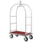 Global Industrial Silver Stainless Steel Bellman Cart Curved Uprights 8 Pneu Casters, 41-1/4L x 24W x 75H 985119SL - alternate 1